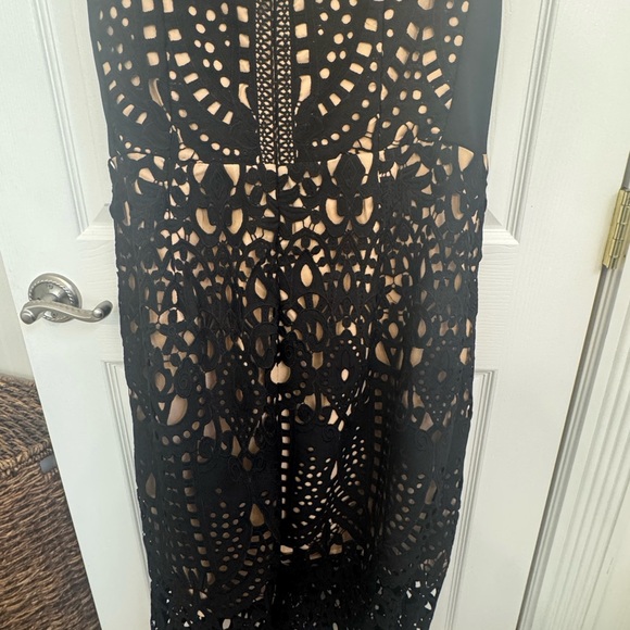 City Chic All Class Lacey overlay Black Dress Size 16 - Picture 16 of 16